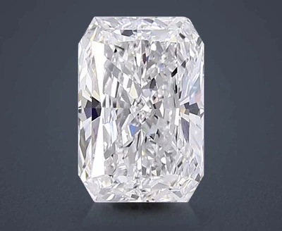 2.01ct D VS1 Rare Carat Ideal Cut Radiant Lab Grown Diamond