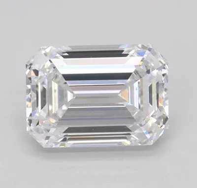 1.04ct D VVS2 Rare Carat Ideal Cut Emerald Lab Grown Diamond