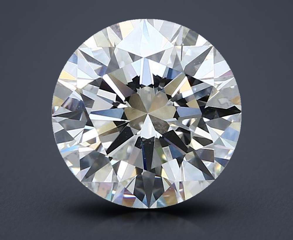 4.06ct I SI1 Rare Carat Ideal Cut Round Diamond