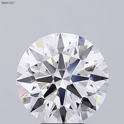 6.74ct D VS1 Rare Carat Ideal Cut Round Lab Grown Diamond
