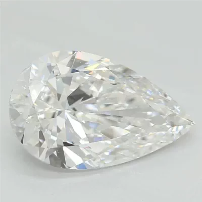 1.55ct D VS2 Rare Carat Ideal Cut Pear Lab Grown Diamond