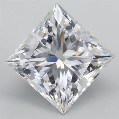 4.09ct D VS1 Rare Carat Ideal Cut Princess Lab Grown Diamond