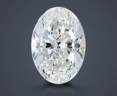 2.52ct H SI2 Rare Carat Ideal Cut Oval Diamond