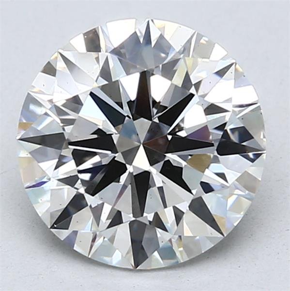 2.51ct F VS2 Rare Carat Ideal Cut Round Lab Grown Diamond