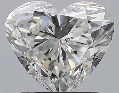 1.70ct H SI2 Rare Carat Ideal Cut Heart Diamond
