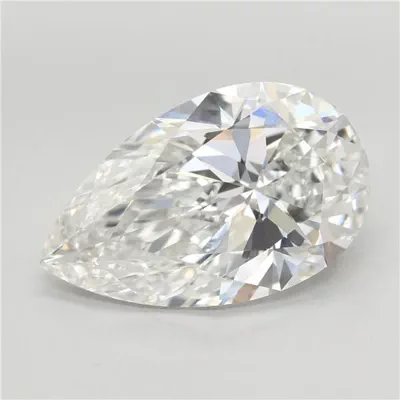 7.07ct E VVS2 Rare Carat Ideal Cut Pear Lab Grown Diamond