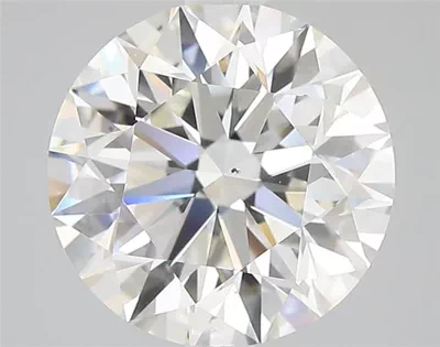 4.02ct H SI2 Rare Carat Ideal Cut Round Diamond