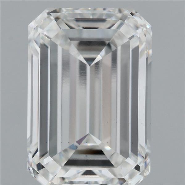 9.59ct F VS1 Rare Carat Ideal Cut Emerald Lab Grown Diamond