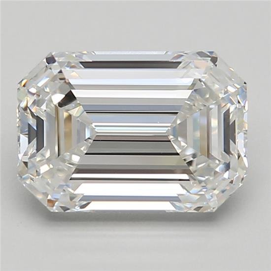 2.73ct F VVS1 Excellent Cut Emerald Lab Grown Diamond
