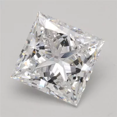 5.94ct D VS2 Rare Carat Ideal Cut Princess Lab Grown Diamond