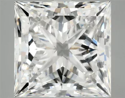 7.01ct E VVS2 Rare Carat Ideal Cut Princess Lab Grown Diamond