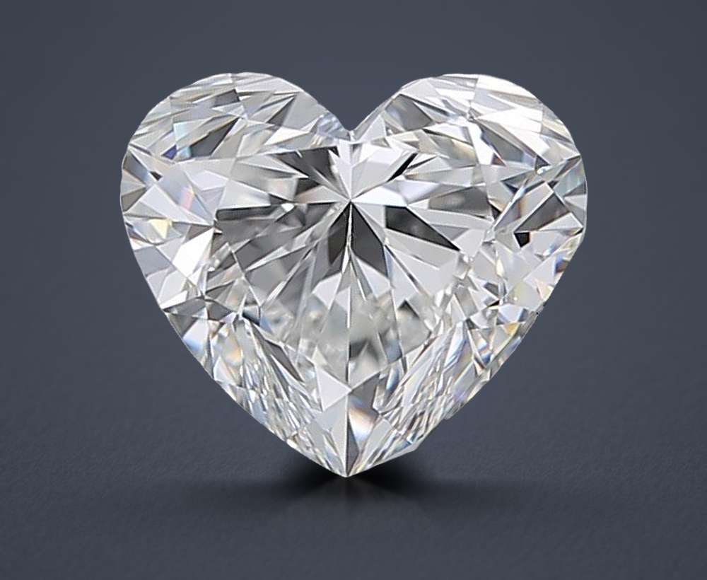 1.01ct F VS1 Rare Carat Ideal Cut Heart Diamond