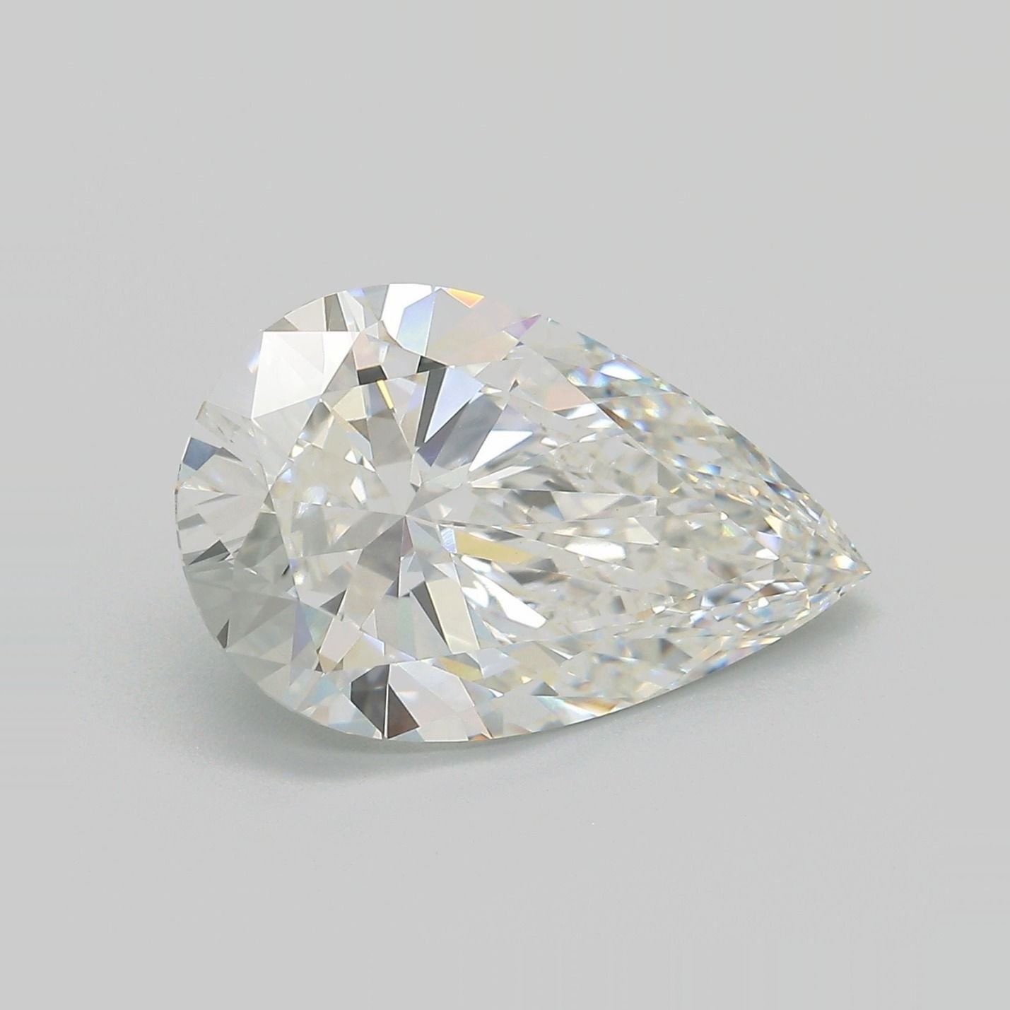 5.59ct F VVS2 Rare Carat Ideal Cut Pear Lab Grown Diamond