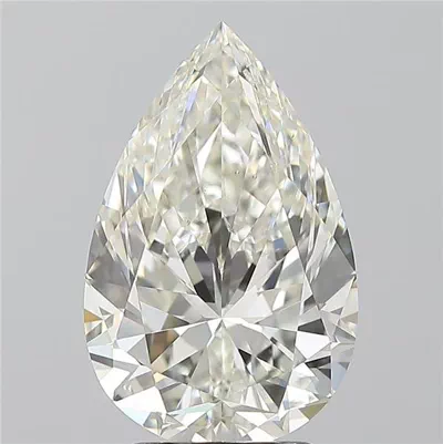 3.50ct H SI1 Rare Carat Ideal Cut Pear Diamond