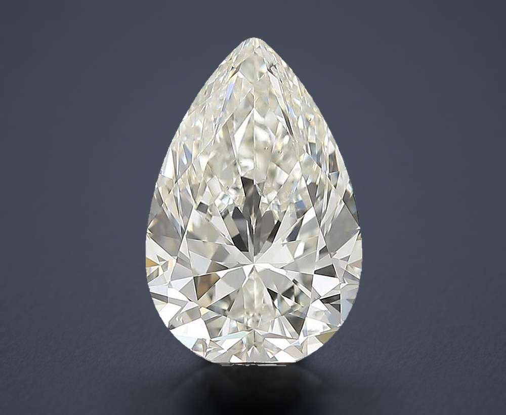 3.50ct H SI1 Rare Carat Ideal Cut Pear Diamond