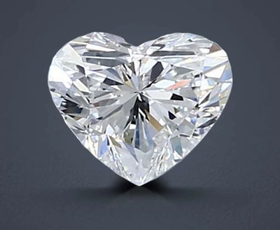 0.70ct F VVS2 Rare Carat Ideal Cut Heart Diamond
