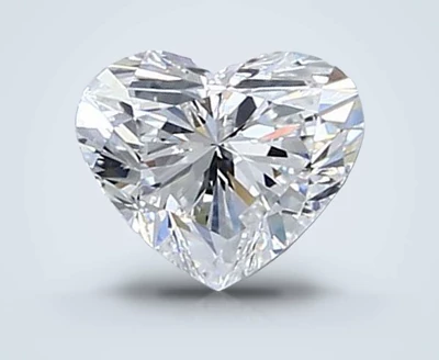 0.70ct F VVS2 Rare Carat Ideal Cut Heart Diamond