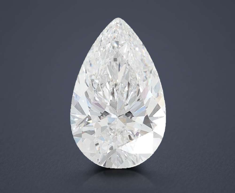 1.29ct D VVS1 Rare Carat Ideal Cut Pear Lab Grown Diamond