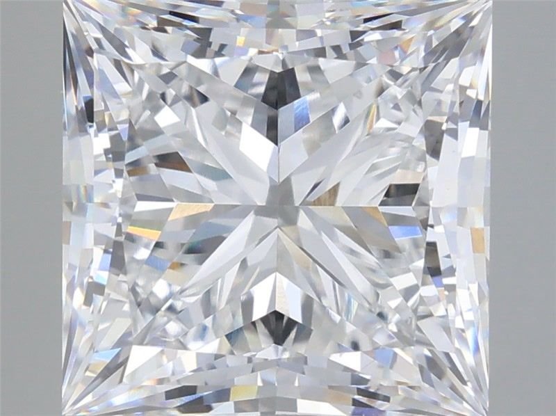 7.42ct E VVS2 Rare Carat Ideal Cut Princess Lab Grown Diamond
