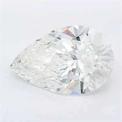 5.26ct F VVS2 Rare Carat Ideal Cut Pear Lab Grown Diamond