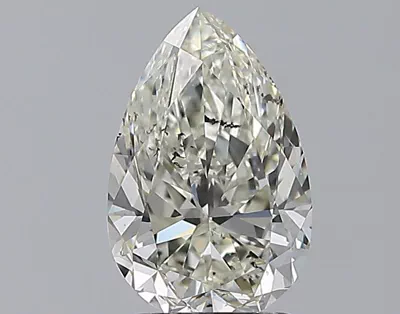 2.00ct K SI2 Rare Carat Ideal Cut Pear Diamond