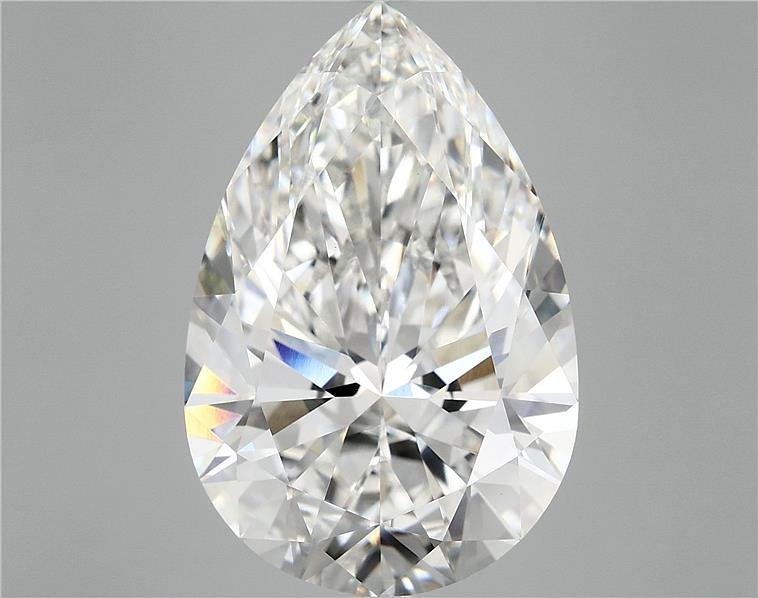 10.52ct F VVS2 Rare Carat Ideal Cut Pear Lab Grown Diamond