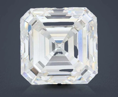 6.59ct G VVS2 Very Good Cut Asscher Lab Grown Diamond