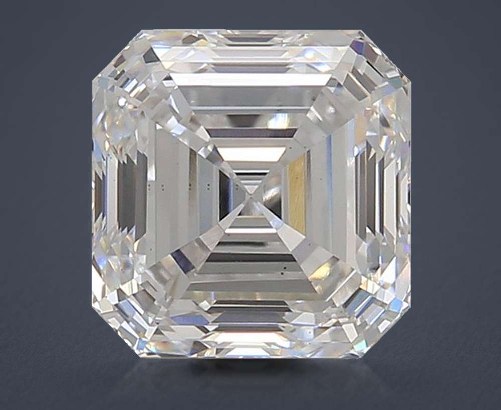 3.02ct E VS1 Very Good Cut Asscher Lab Grown Diamond