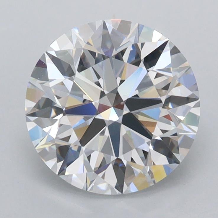 2.01ct D FL Rare Carat Ideal Cut Round Lab Grown Diamond
