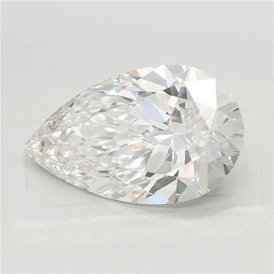 4.05ct F VS1 Rare Carat Ideal Cut Pear Lab Grown Diamond