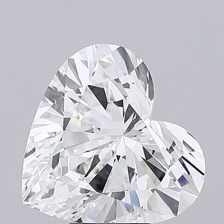 5.56ct F VVS2 Rare Carat Ideal Cut Heart Lab Grown Diamond