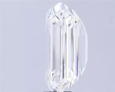 19.32ct F VVS2 Rare Carat Ideal Cut Emerald Lab Grown Diamond