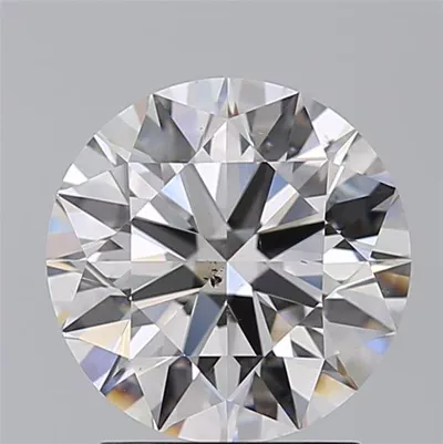 2.07ct E SI1 Rare Carat Ideal Cut Round Diamond