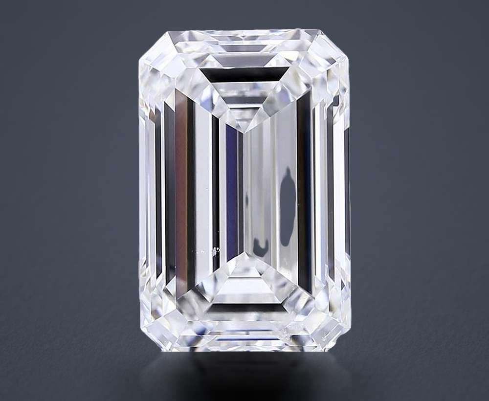 15.05ct F VVS2 Rare Carat Ideal Cut Emerald Lab Grown Diamond