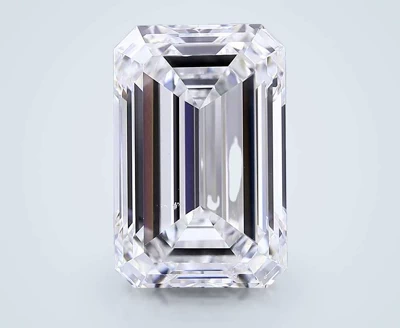15.05ct F VVS2 Rare Carat Ideal Cut Emerald Lab Grown Diamond