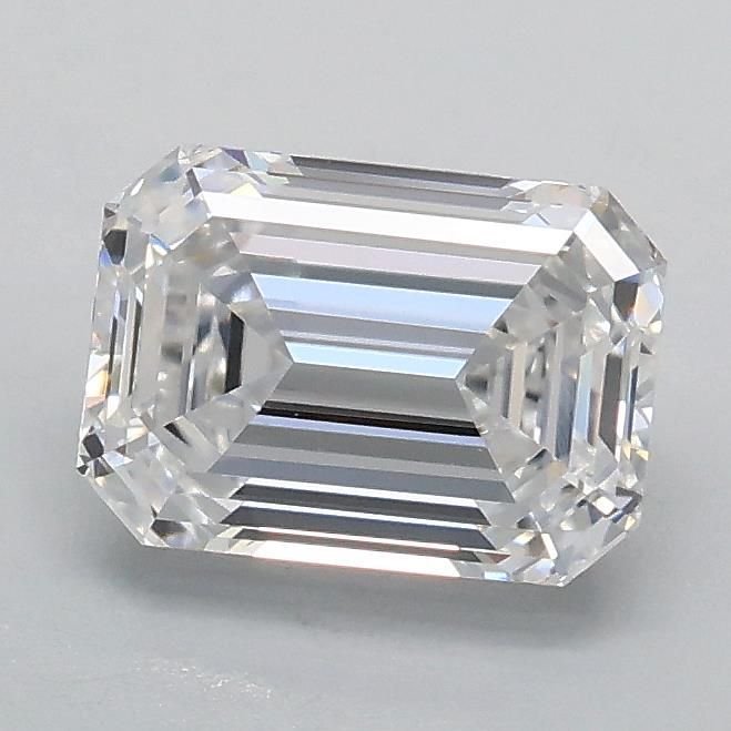 1.03ct D VVS2 Rare Carat Ideal Cut Emerald Lab Grown Diamond