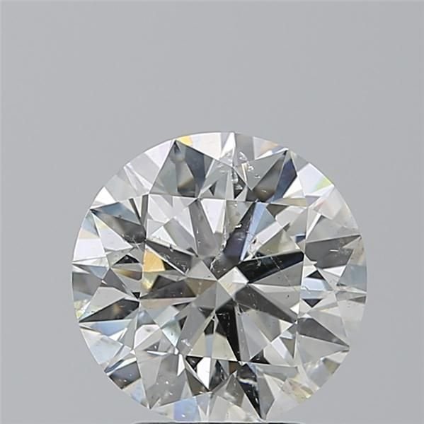 3.01ct I SI2 Rare Carat Ideal Cut Round Diamond