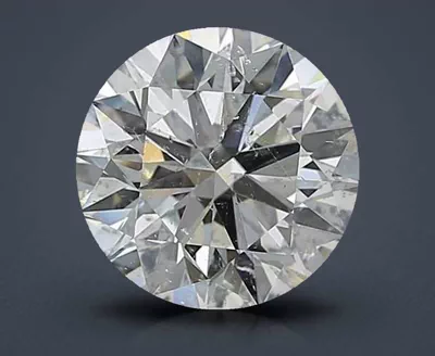 3.01ct I SI2 Rare Carat Ideal Cut Round Diamond