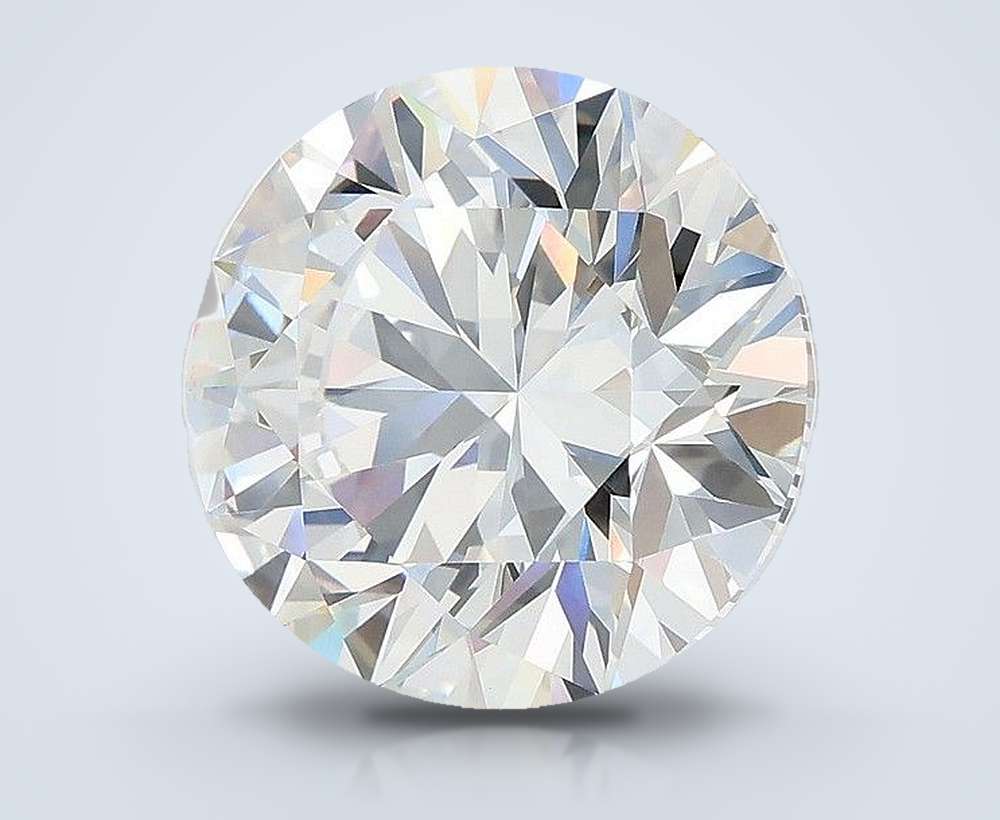 7.08ct F VVS2 Rare Carat Ideal Cut Round Lab Grown Diamond