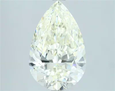 4.17ct J IF Rare Carat Ideal Cut Pear Diamond