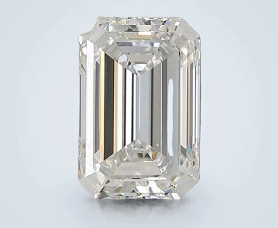 3.09ct E VS1 Rare Carat Ideal Cut Emerald Lab Grown Diamond