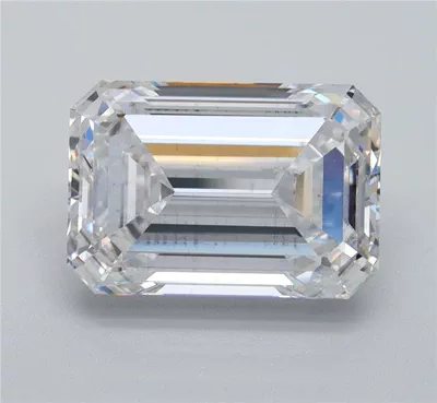 4.21ct E SI1 Rare Carat Ideal Cut Emerald Lab Grown Diamond