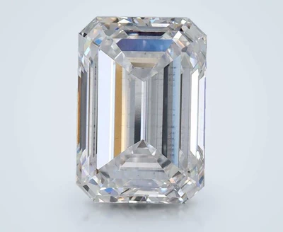 4.21ct E SI1 Rare Carat Ideal Cut Emerald Lab Grown Diamond
