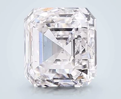 1.86ct F VS2 Rare Carat Ideal Cut Asscher Lab Grown Diamond