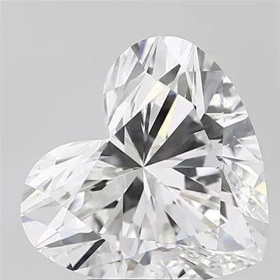 5.08ct F VS1 Rare Carat Ideal Cut Heart Lab Grown Diamond