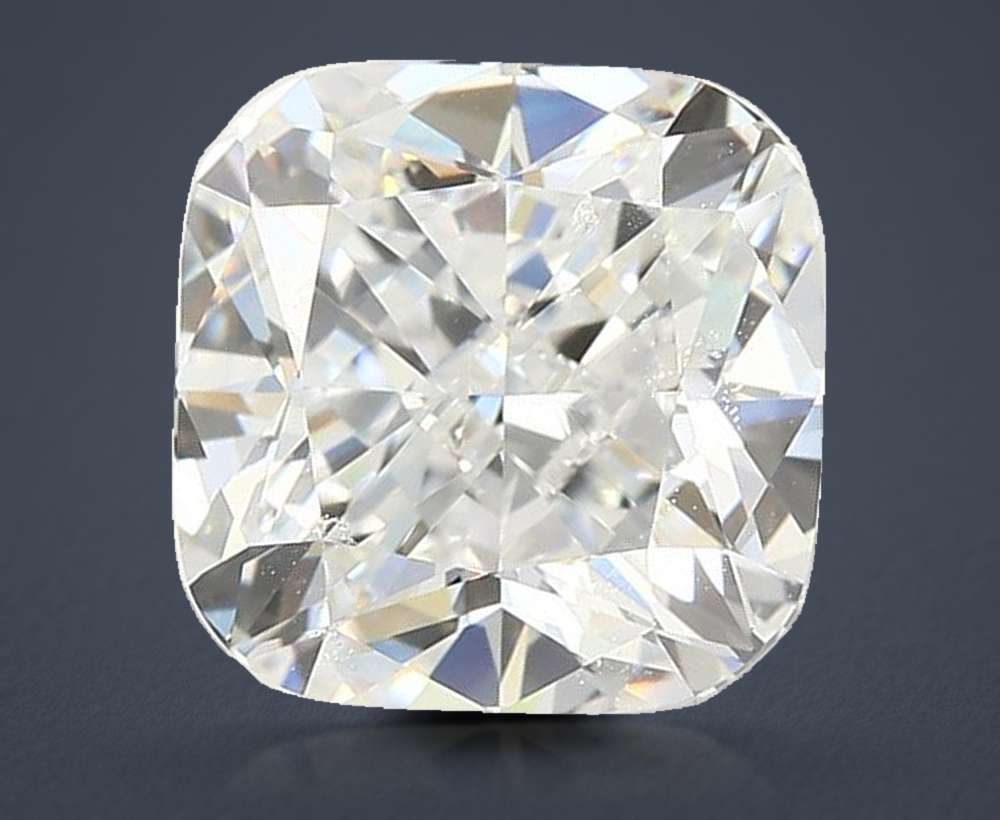 3.37ct E VVS2 Rare Carat Ideal Cut Cushion Lab Grown Diamond