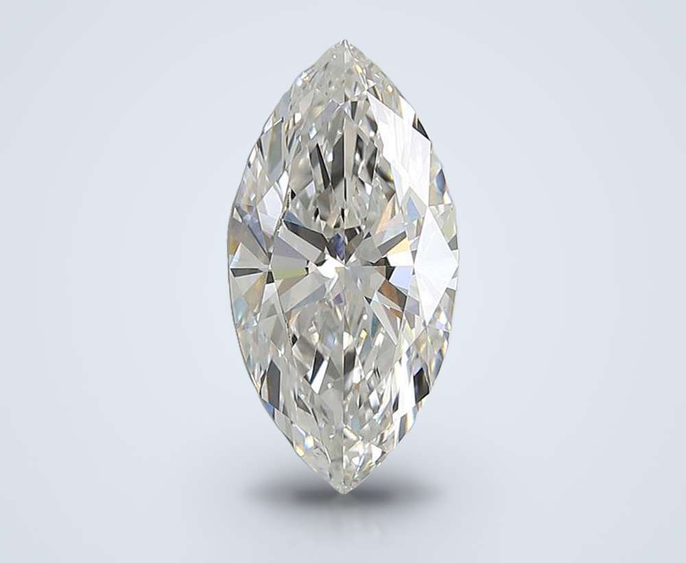 3.01ct E VS1 Rare Carat Ideal Cut Marquise Lab Grown Diamond