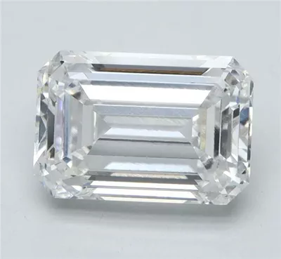 2.37ct F VVS2 Rare Carat Ideal Cut Emerald Lab Grown Diamond