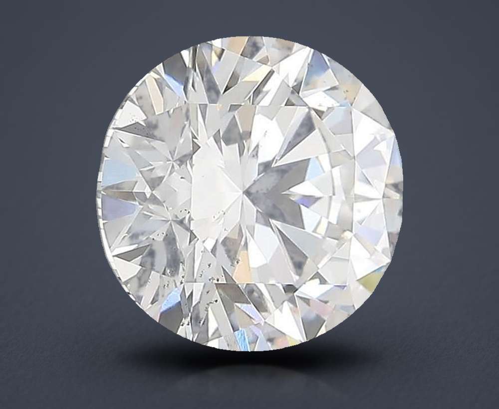 3.08ct E SI2 Rare Carat Ideal Cut Round Lab Grown Diamond