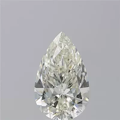 4.03ct K SI1 Rare Carat Ideal Cut Pear Diamond